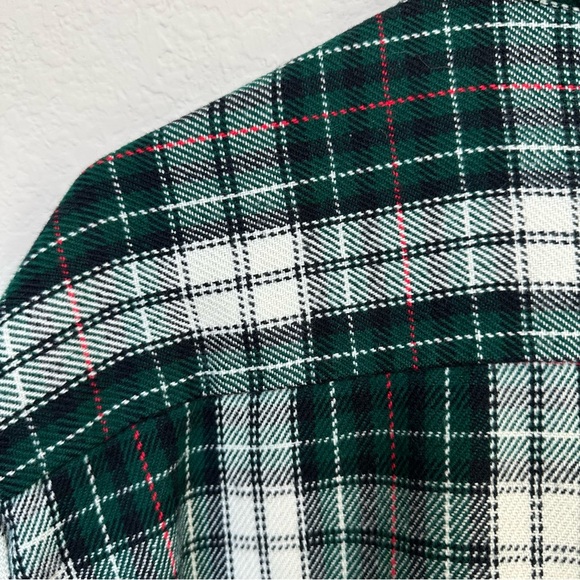 JCPenney The Men’s Shop Acrylic Flannel Plaid Shirt XL - Picture 11 of 14
